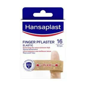 Hansaplast Elastic Fingerstrips 16 tiritas antibacterianas