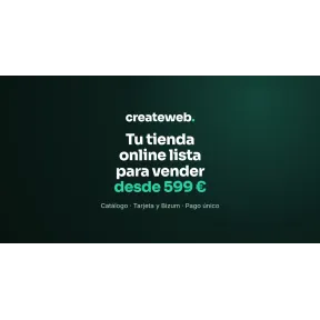 Tienda online completa por 599 €: vende por internet con pago con tarjeta, pago único y sin comisiones por venta
