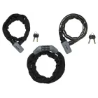 Candado para bicicleta de cadena y cable blindado