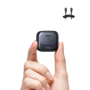 Cargador Baseus Mini USB-C 45W GaN con cable de 1 m