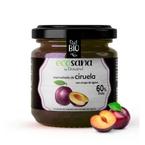 Ecosana Mermelada de Ciruela Bio sin Azúcar Añadido 260 g