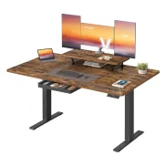 Vasagle escritorio eléctrico elevable con soporte y cajón