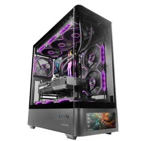 Mars Gaming MC-LCDPRO ATX con LCD IPS 7,2″ y cristal curvo
