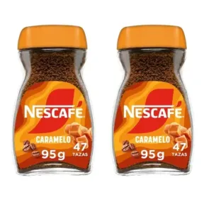 Nescafé café soluble sabor caramelo, 2 x 95 g