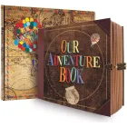Our Adventure Book: álbum de fotos scrapbook, 146 páginas