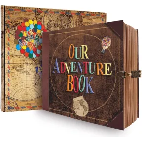 Our Adventure Book: álbum de fotos scrapbook, 146 páginas