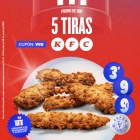 5 tiras por 3,99€ en KFC para llevar o en restaurante