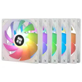 Pack de 5 ventiladores ARGB blancos