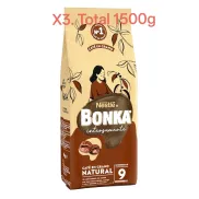 Bonka Café Natural Tostado en Grano 3 x 500 g (1,5 kg)