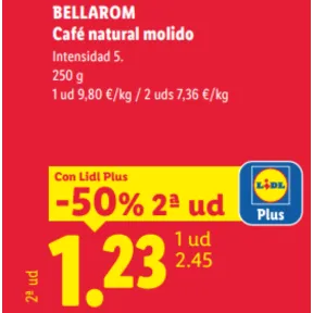 Folleto Lidl del 26/10 al 01/11: café Bellarom y pizzas Deluxe