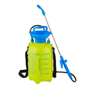 Pulverizador a Presión 5 L con Lanza y Boquilla Ajustable
