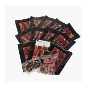 Jamón de cebo 50% ibérico 7,5 kg: lonchas, taquitos y huesos