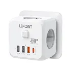 LENCENT Enchufe Cubo USB PD35W Carga Rápida 4000W