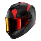 Casco Spartan GT Pro Dokhta Carbon Mat antracita y naranja