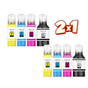 2 Multipacks de Tintas Compatibles para Epson EcoTank