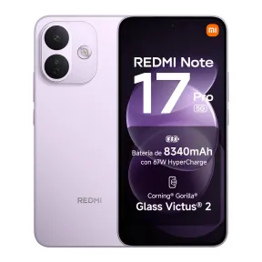 Xiaomi Redmi Note 17 Pro 5G morado con AMOLED 120 Hz