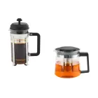 Cafetera de prensa francesa 1 L y tetera 1,2 L