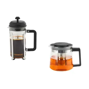 Cafetera de prensa francesa 1 L y tetera 1,2 L