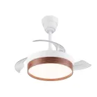 Ventilador de techo SECUOYA DC LED 45W blanco y madera