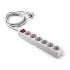 Famatel Ecosockets: Regleta 6 Tomas con Interruptor 5 m