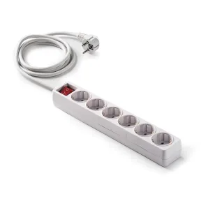 Famatel Ecosockets: Regleta 6 Tomas con Interruptor 5 m