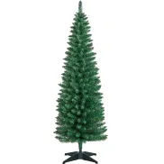 Árbol de Navidad Yaheetech Estrecho 154 cm Verde 294 Puntas