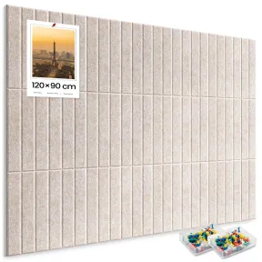 Tablón de fieltro para anuncios de 120 x 90 cm