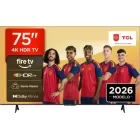 Smart TV TCL 75" 4K HDR10 con Fire TV y Alexa