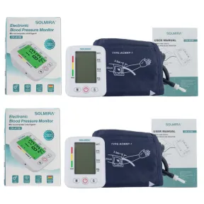 2 tensiómetros digitales de brazo Solmira para 2 usuarios
