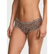 Culotte unisex de encaje con estampado leopardo y tiro bajo