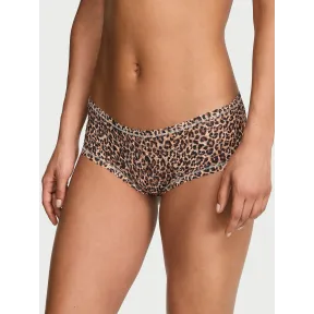 Culotte unisex de encaje con estampado leopardo y tiro bajo