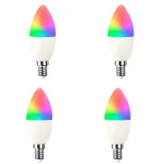 Pack de 4 bombillas LED vela WiFi RGBWW