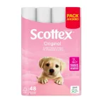 Papel higiénico Scottex Original, pack de 48 rollos