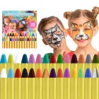 Pintura Facial No Tóxica: 28 Colores para Halloween y Fiestas