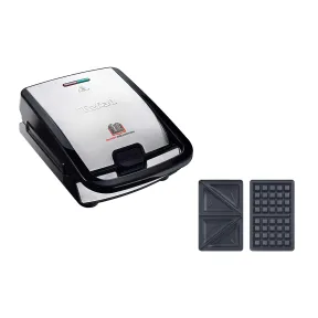Sandwichera Tefal SW852D 700 W antiadherente negro e inox