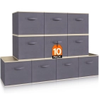 Cajas plegables con asas para ropa y juguetes - 26,5 cm