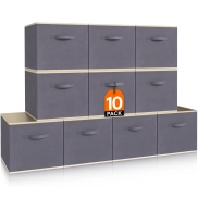 Cajas plegables con asas para ropa y juguetes - 26,5 cm