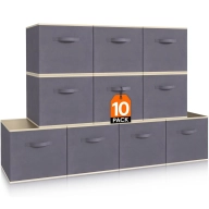 Cajas plegables con asas para ropa y juguetes - 26,5 cm
