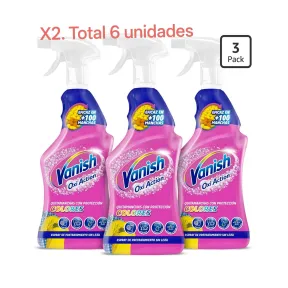 Vanish Oxi Action Quitamanchas sin Lejía Spray 6 x 750 ml