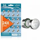 POWEROWL 24 Pilas de Botón LR44 AG13 1,5 V para Relojes