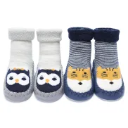 Calcetines térmicos antideslizantes bebé 2 pares talla 22