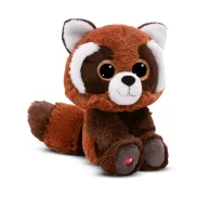 NICI GLUBSCHIS Robidu: peluche panda rojo marrón de 15 cm