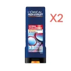X2 L'Oréal Men Expert Hydra Hyaluronic Gel de Ducha 400 ml