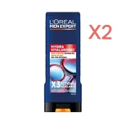 X2 L'Oréal Men Expert Hydra Hyaluronic Gel de Ducha 400 ml