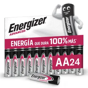 Pilas AA Energizer Advanced 1,5V alcalinas - Pack de 24