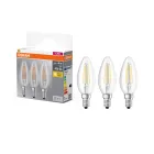 Osram Classic B LED vela E14 40 W - Pack de 3