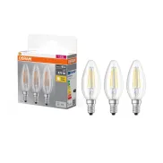 Osram Classic B LED vela E14 40 W - Pack de 3