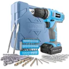 Taladro Atornillador 12V 20Nm Inalámbrico + 50 Piezas