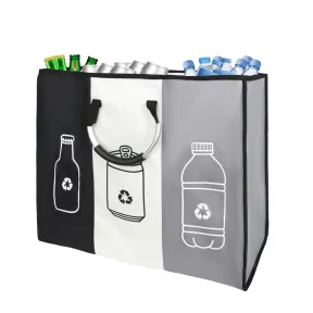 Bolsas de reciclaje 3 en 1 reutilizables con asas