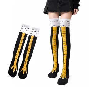Calcetines de Pollo con Piernas Divertidas